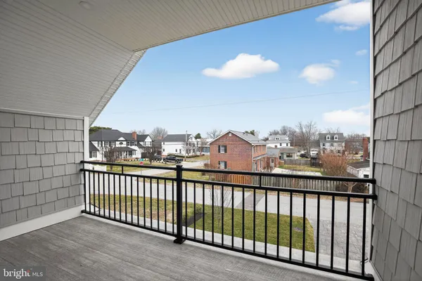 a view of city from balcony