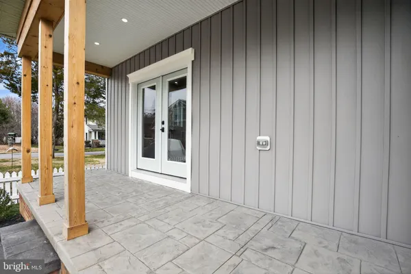a view of an entryway door