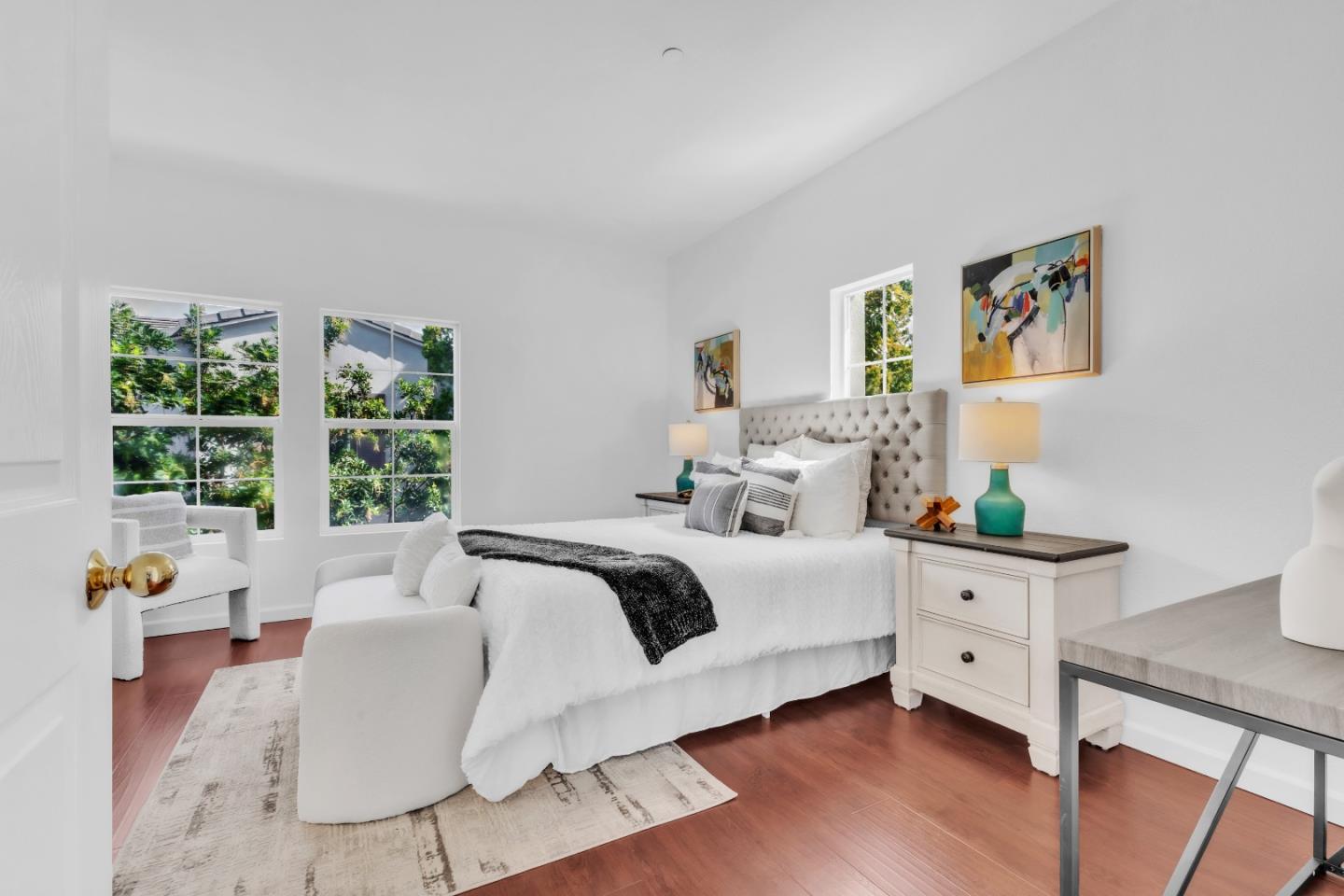 845 Fire Walk Milpitas, CA 95035 - Photo 17 of 40 a bedroom with a bed and a window