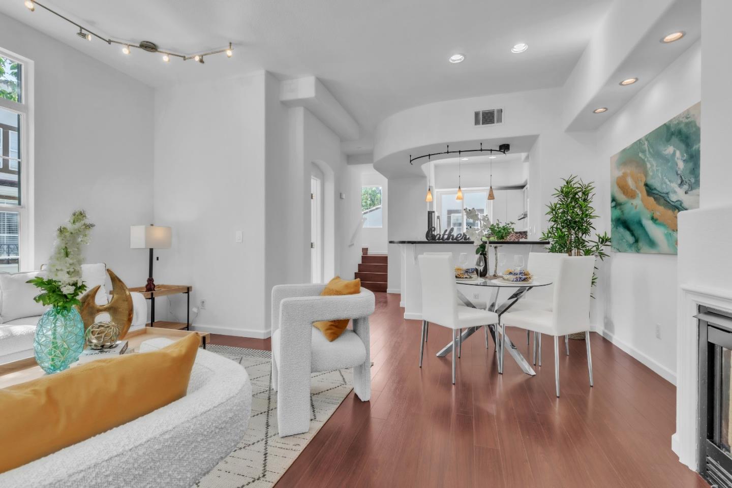 845 Fire Walk Milpitas, CA 95035 - Photo 5 of 40 a living room with furniture and a wooden floor
