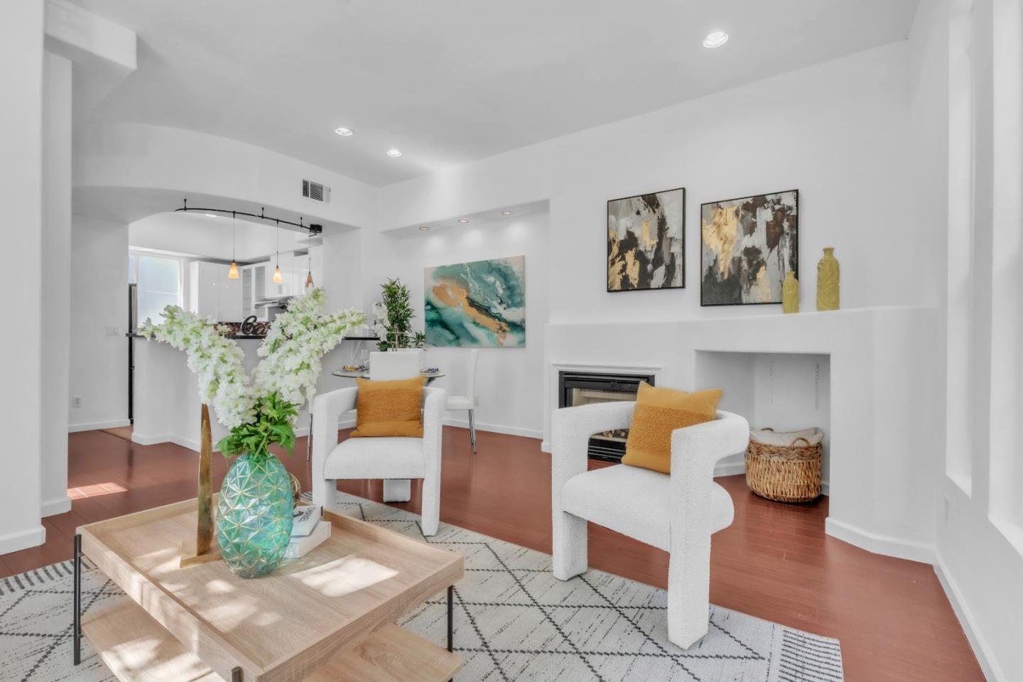 845 Fire Walk Milpitas, CA 95035 - Photo 7 of 40 a living room with furniture and wooden floor