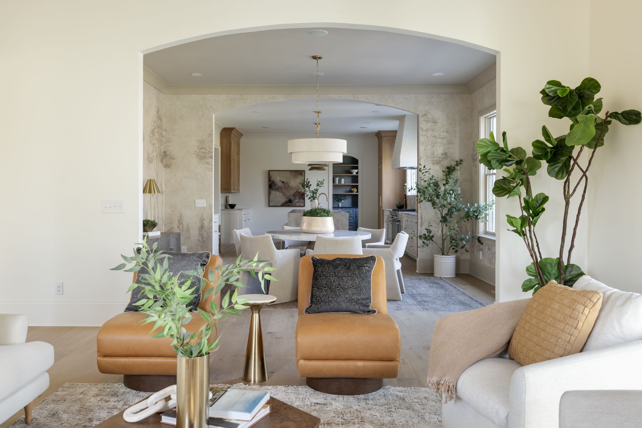 8238 Alamo Road Brentwood, TN 37027 - Photo 26 of 64 a living room with furniture and a potted plant