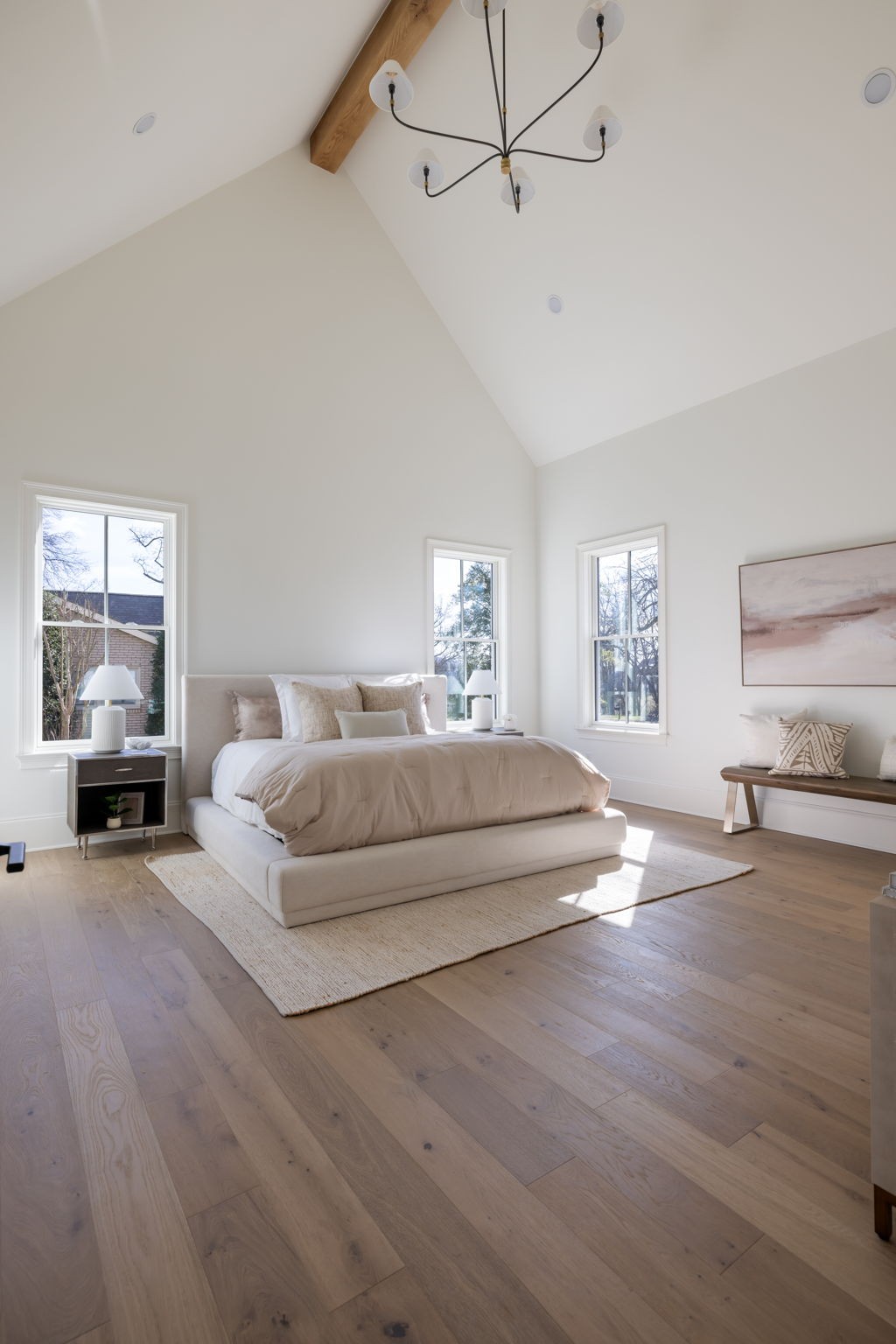 8238 Alamo Road Brentwood, TN 37027 - Photo 30 of 64 a spacious bedroom with a bed and wooden floor
