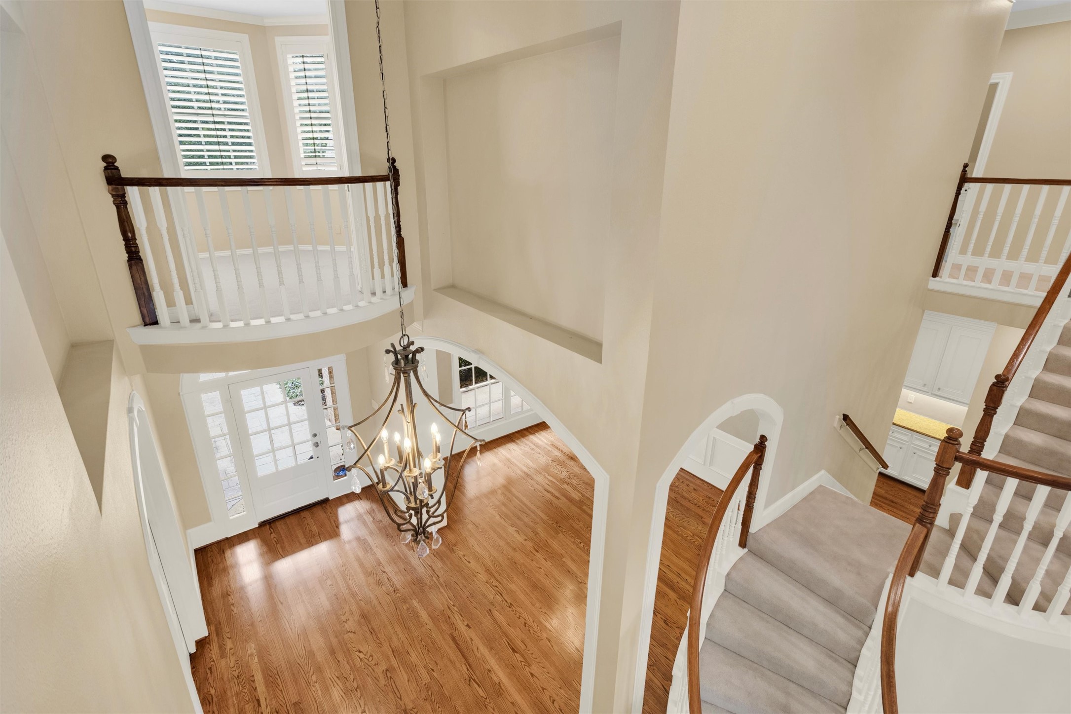 263 Saddle Ridge Spring, TX 77380 - Photo 43 of 50 This 2nd Floor Extra room with Juliet Balcony Overlooks the Front Entry and the Circular Driveway.
