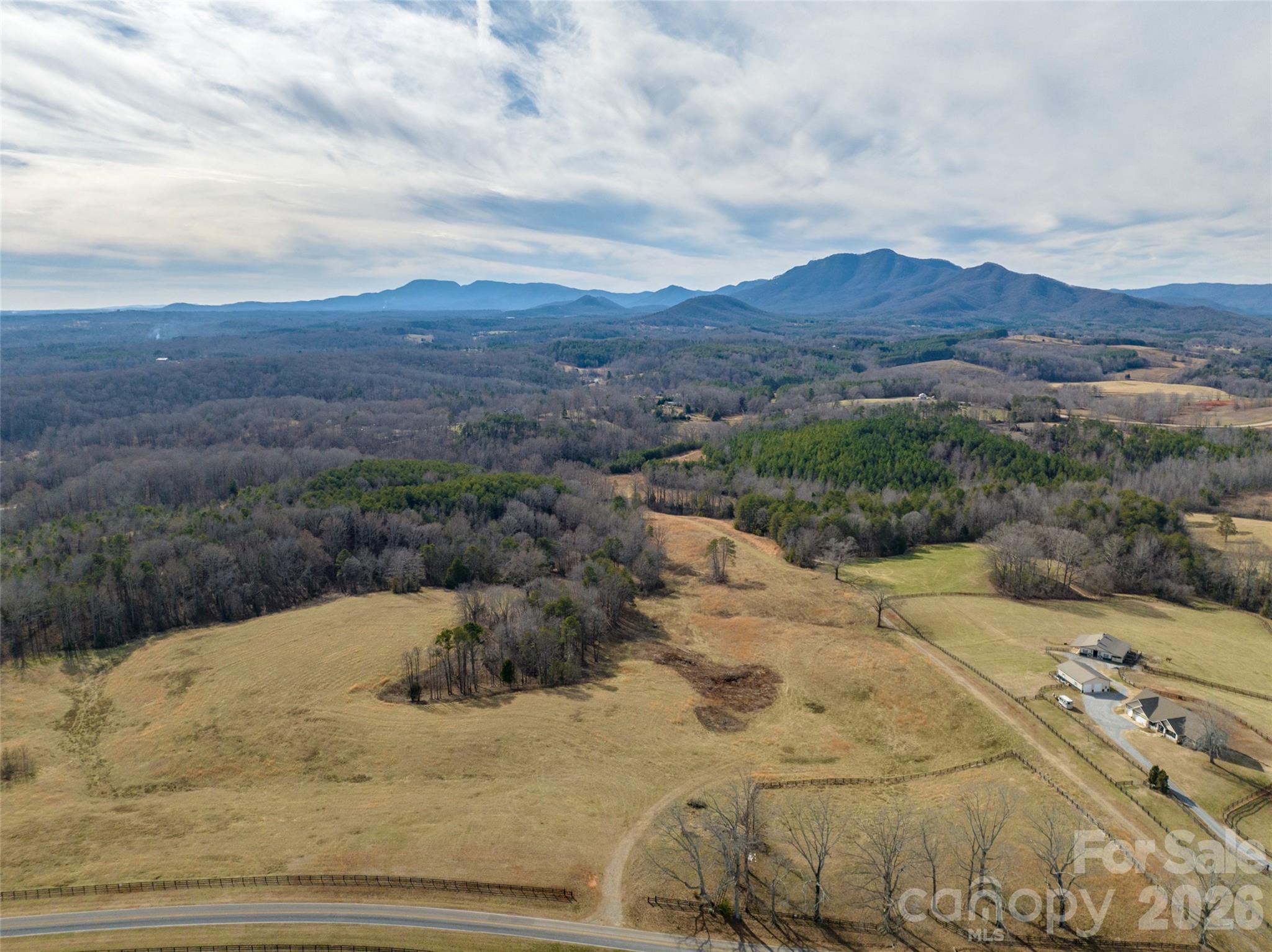 Lot 48.1 A R Thompson Road Mill Spring, NC 28756 - Photo 21 of 22 a view of a dry yard with mountain and trees