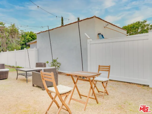 a view of an outdoor seating area
