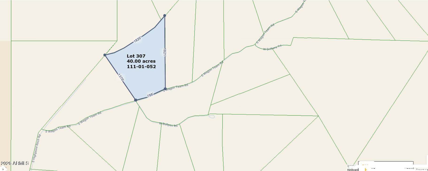 40.00-ac South Highpoint Rnch Road, Unit 307 Willcox, AZ 85643 - Photo 33 of 34 Property lines