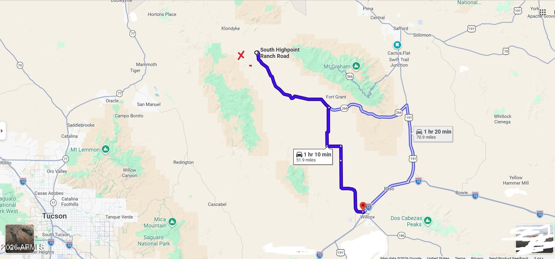 40.00-ac South Highpoint Rnch Road, Unit 307 Willcox, AZ 85643 - Photo 34 of 34 from willcox to ranch