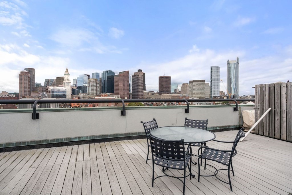 350 North Street, Unit 400 Boston, MA 02113 - Photo 17 of 24 a terrace with a city view