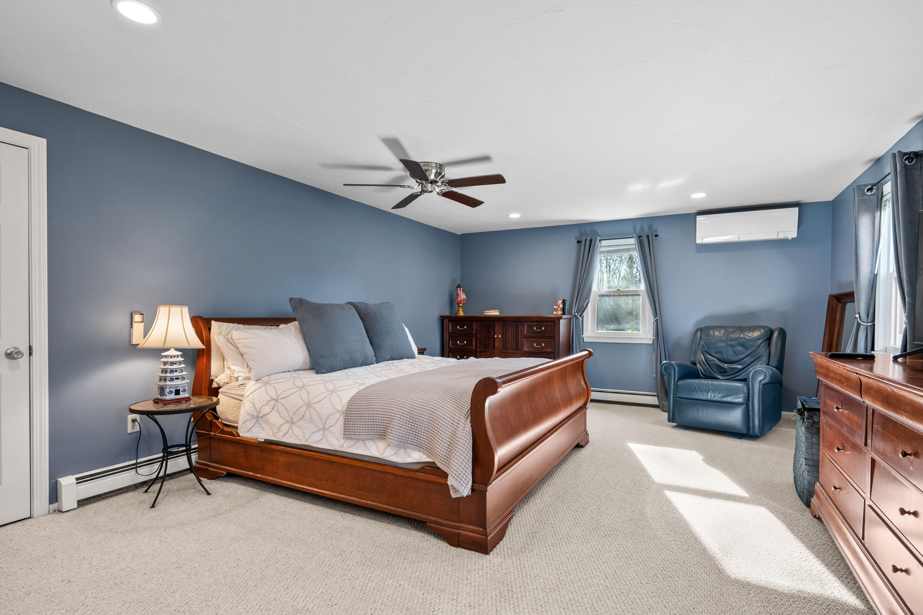 56 Allan Road West Barnstable, MA 02668 - Photo 14 of 21 a bedroom with a bed and ceiling fan