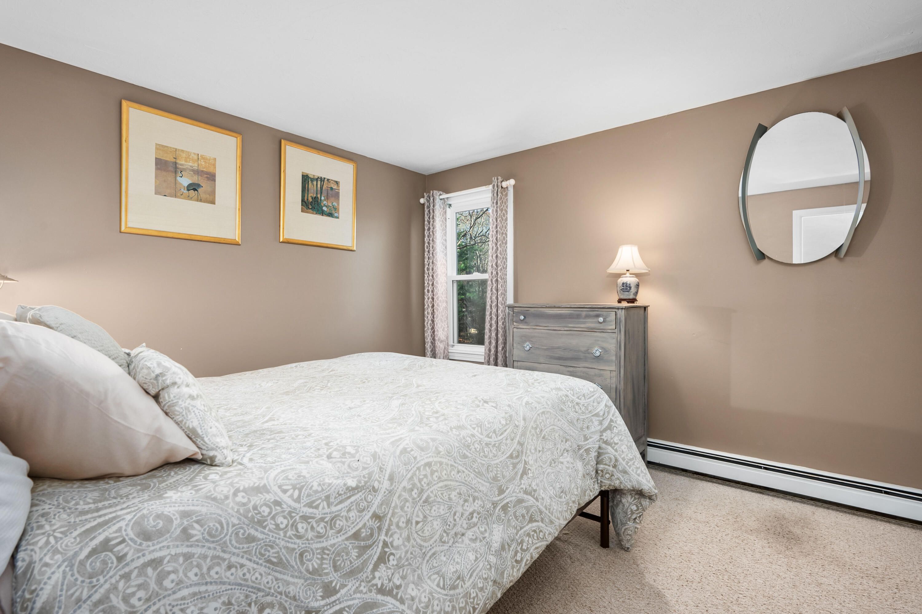 56 Allan Road West Barnstable, MA 02668 - Photo 18 of 21 a bedroom with a bed and a painting on the wall
