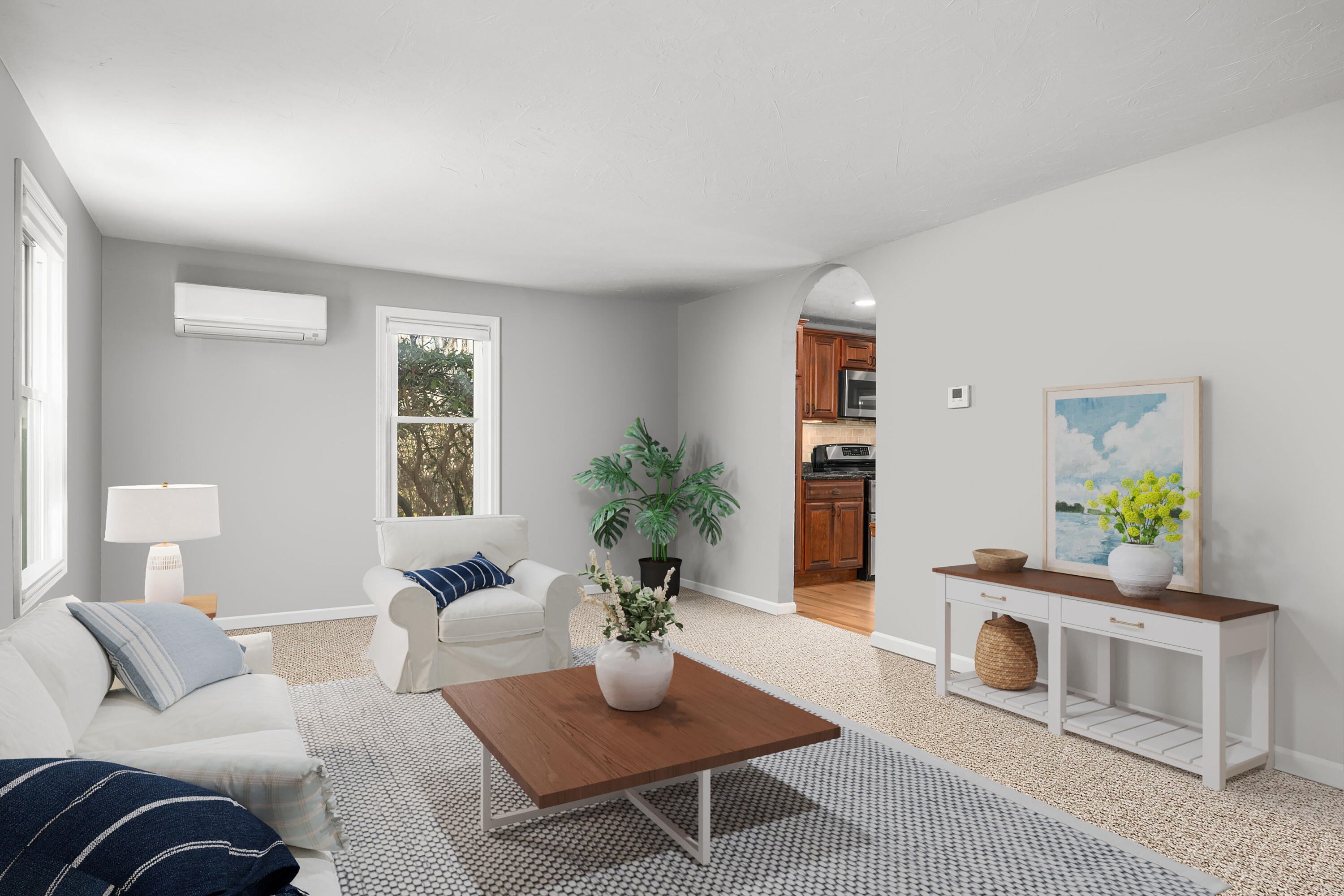 56 Allan Road West Barnstable, MA 02668 - Photo 7 of 21 a living room with furniture and a potted plant