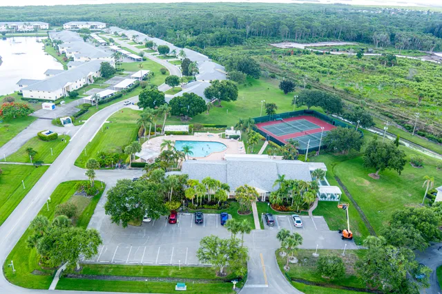 an aerial view of a city