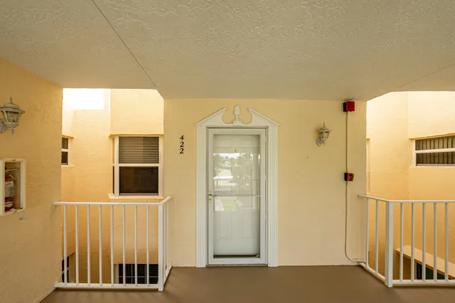 a view of a front door of the house