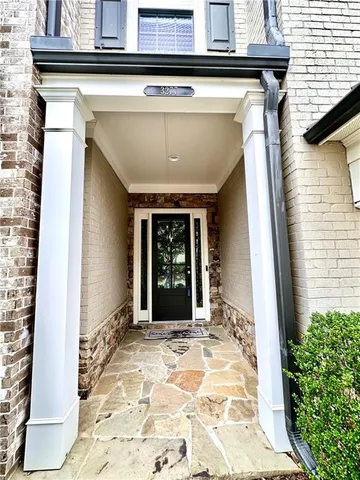 a view of a entryway door of the house