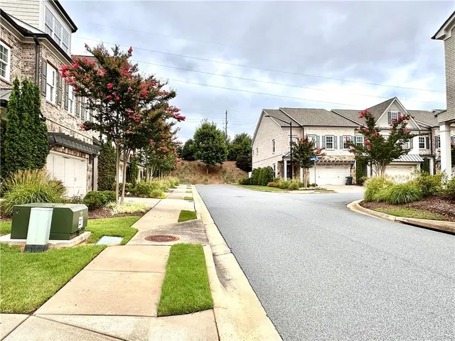 a view of a building with many windows
