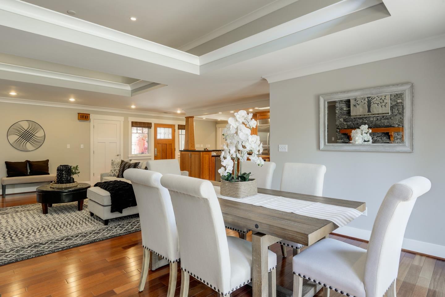 1035 Rilma Lane Los Altos, CA 94022 - Photo 13 of 41 a view of a dining room with furniture window and wooden floor