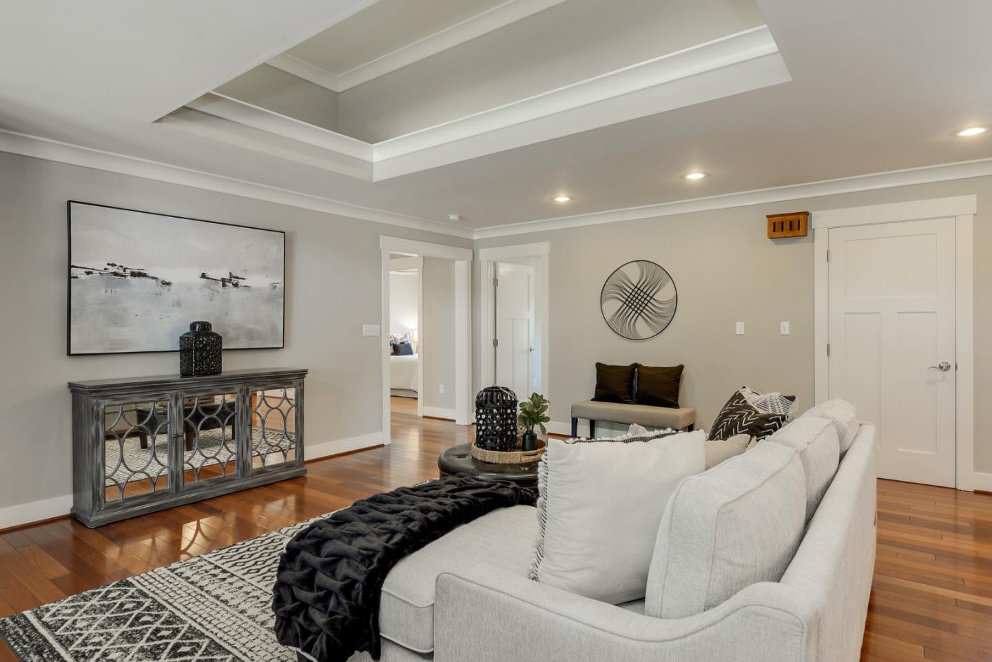1035 Rilma Lane Los Altos, CA 94022 - Photo 14 of 41 a living room with furniture and a wooden floor