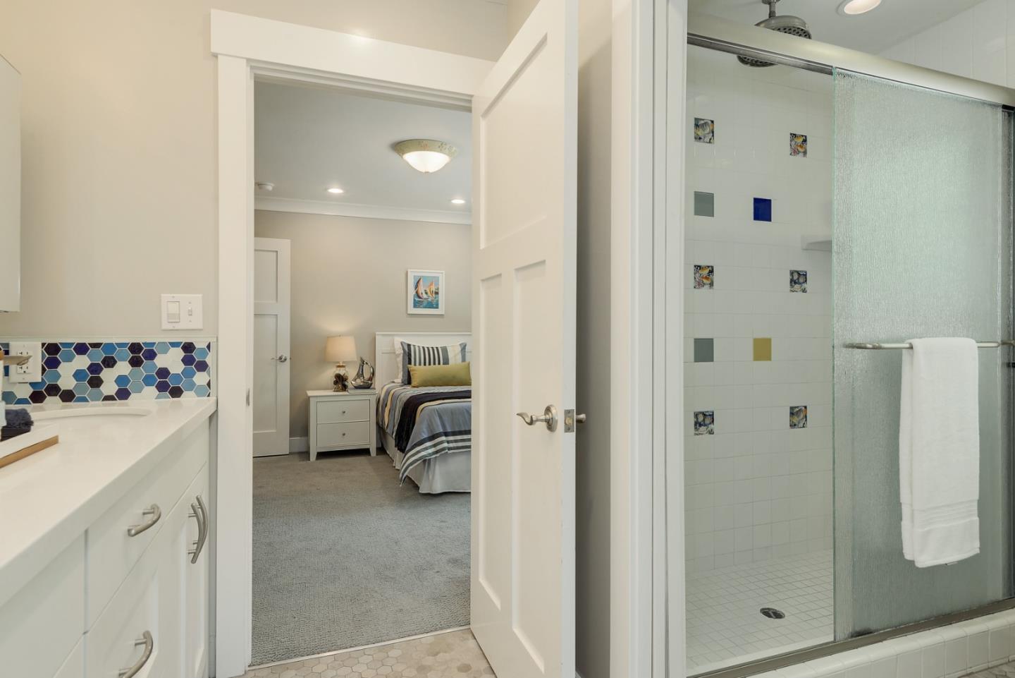 1035 Rilma Lane Los Altos, CA 94022 - Photo 21 of 41 a bathroom with a sink and a mirror