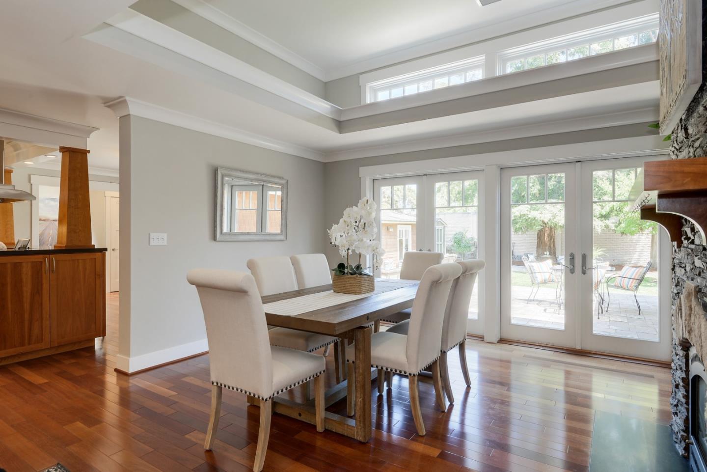 1035 Rilma Lane Los Altos, CA 94022 - Photo 6 of 41 a view of a dining room with furniture and wooden floor