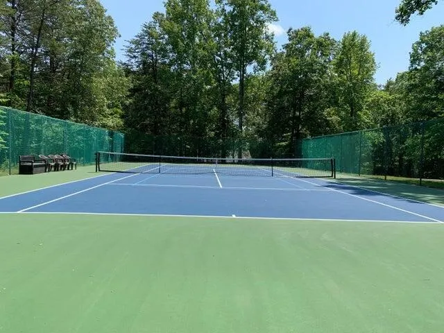 a view of tennis court
