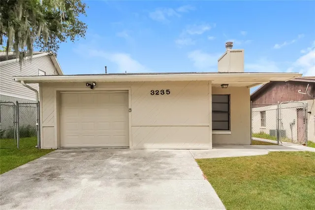 a view of a house with a outdoor space