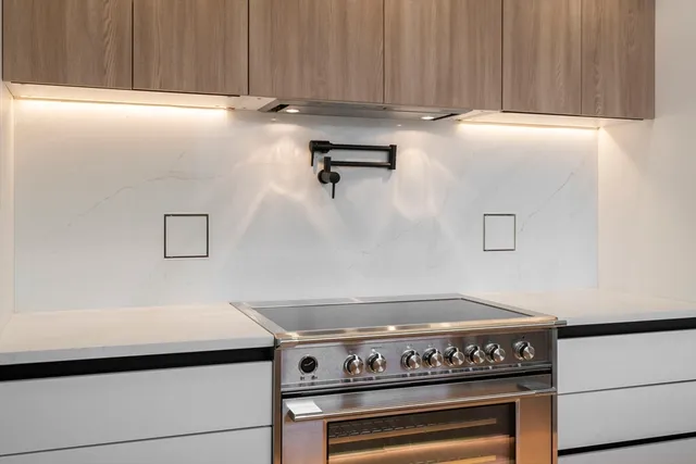 a close view of stove