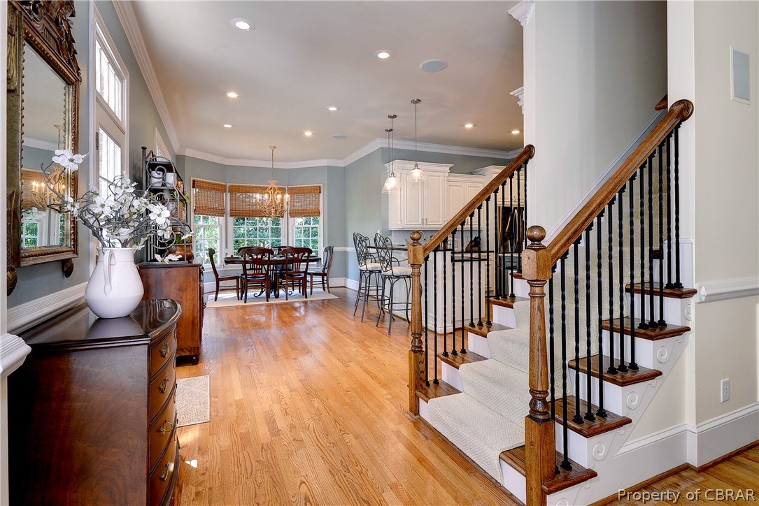 1632 River Ridge Williamsburg, VA 23185 - Photo 10 of 49 a view of entryway and livingroom with wooden floor