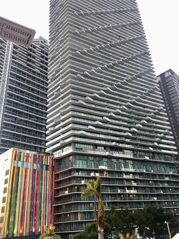 a view of a building with a street