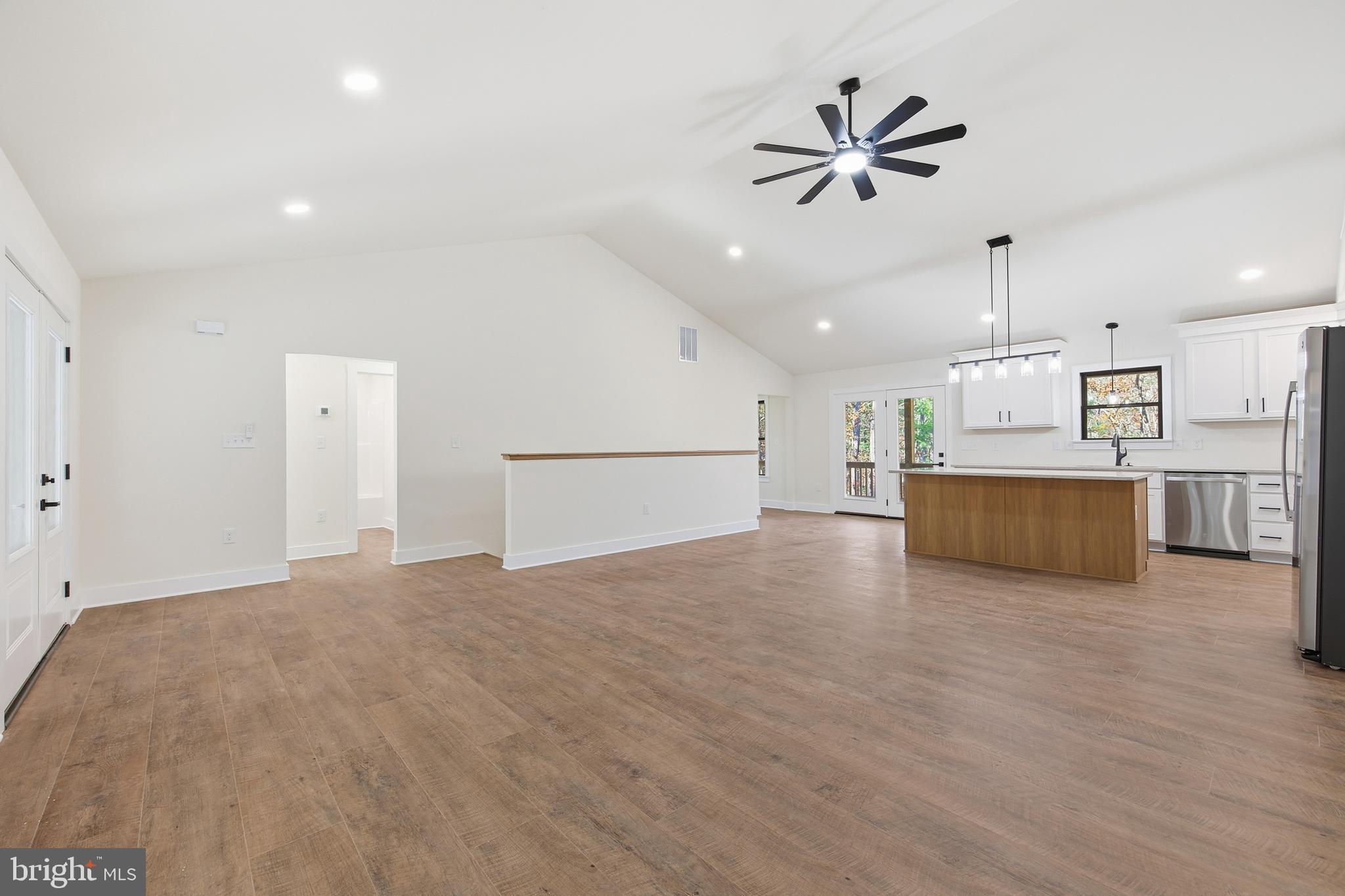 125 Crabapple Road Mount Jackson, VA 22842 - Photo 6 of 51 a view of a kitchen with a sink and a ceiling fan