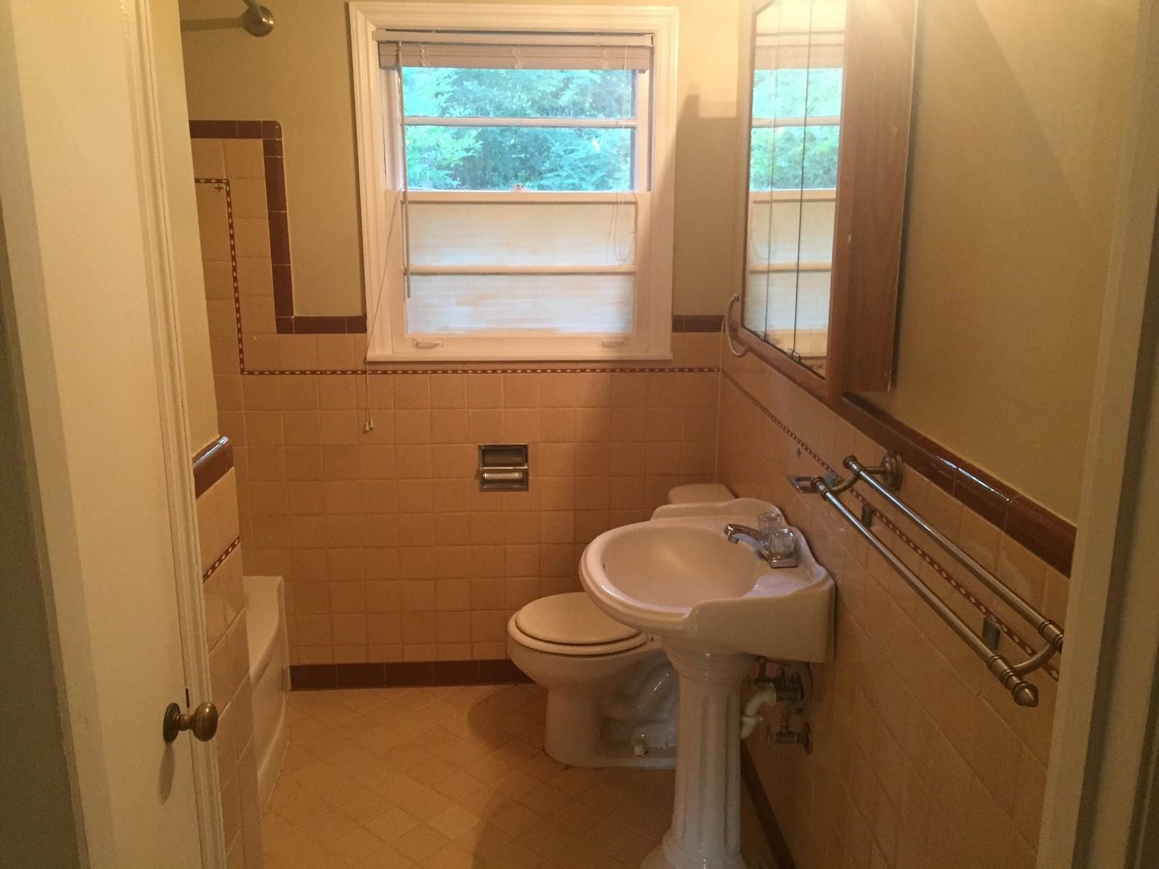 4573 Boyce Road Memphis, TN 38117 - Photo 17 of 18 a bathroom with a sink toilet and a mirror