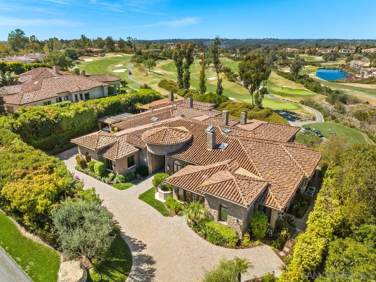 6934 St Andrews Road Rancho Santa Fe, CA 92067 - Photo 45 of 49 an aerial view of residential houses with outdoor space