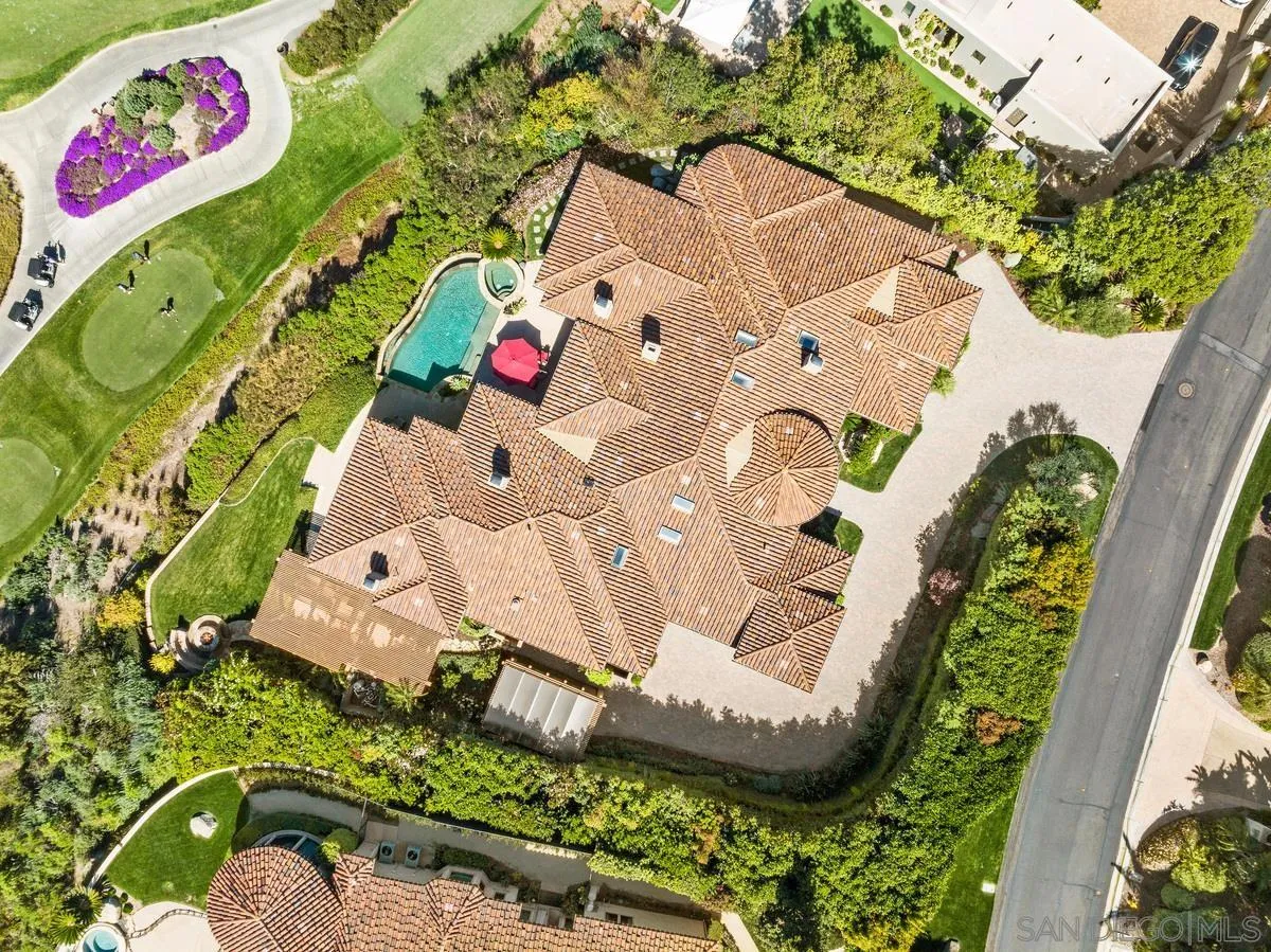 6934 St Andrews Road Rancho Santa Fe, CA 92067 - Photo 48 of 49 an aerial view of a house