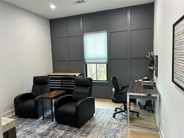 a room with furniture