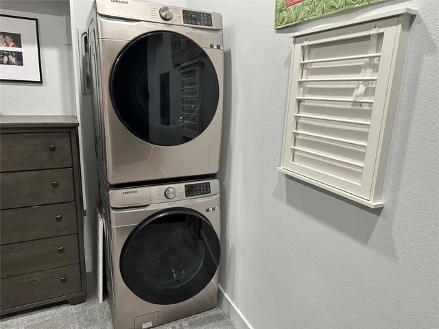 a view of a washer and dryer in a utility room