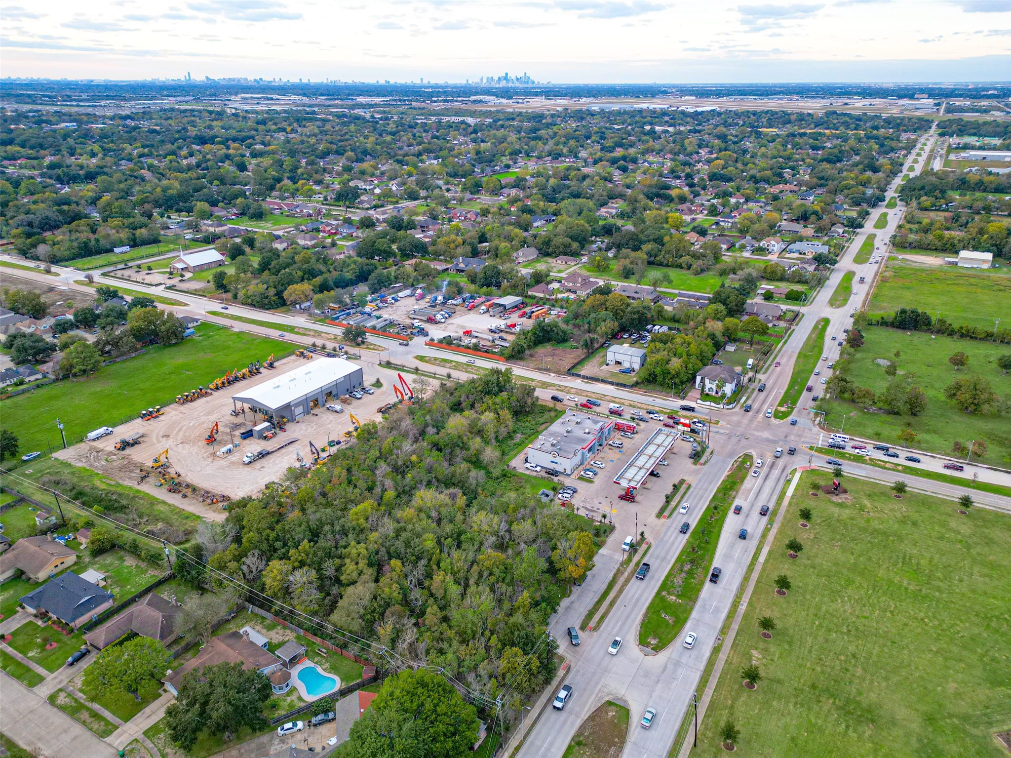 8420 Fuqua Street Houston, TX 77075 - Photo 13 of 17 an aerial view of a city with lots of residential buildings