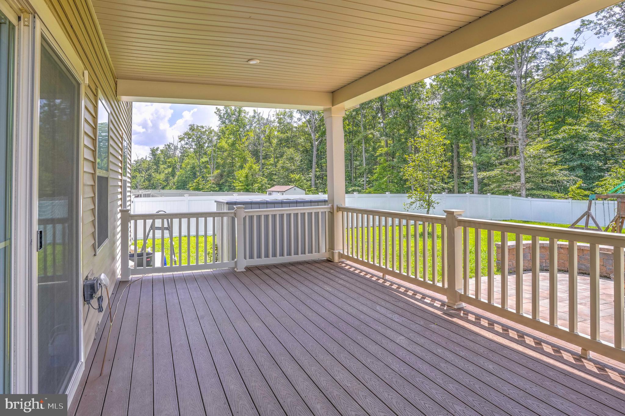 3903 Emory Ridge Road Brandywine, MD 20613 - Photo 34 of 42 a view of a wooden balcony with wooden floor