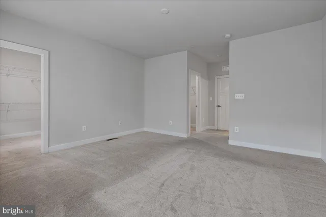 a view of an empty room