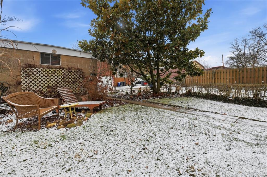 7210 Raymond Street Pittsburgh, PA 15218 - Photo 27 of 37 a backyard of a house with lots of green space
