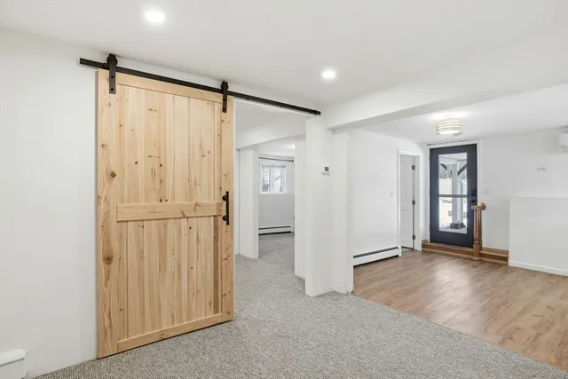 a view of a porch and front door