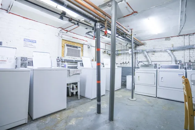 a room with storage and utility