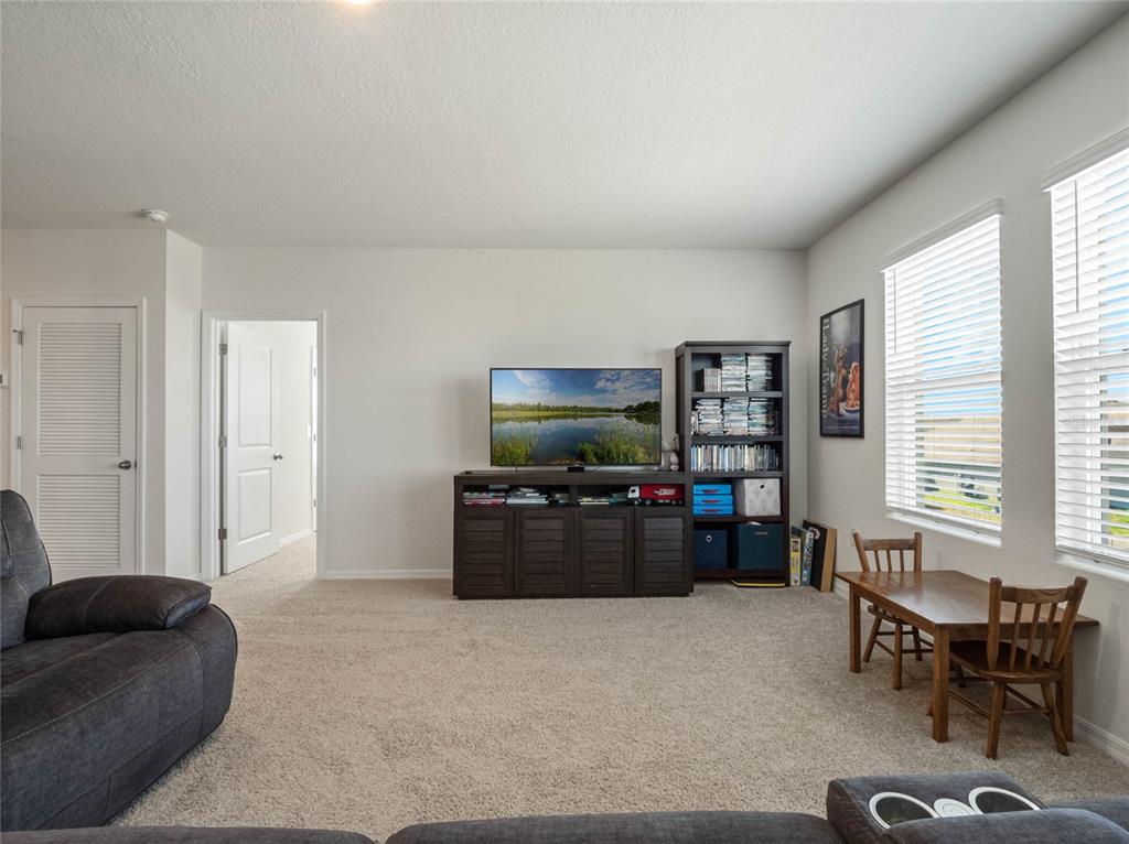 5021 Southwest 88th Street Ocala, FL 34476 - Photo 18 of 40 a living room with furniture and a flat screen tv