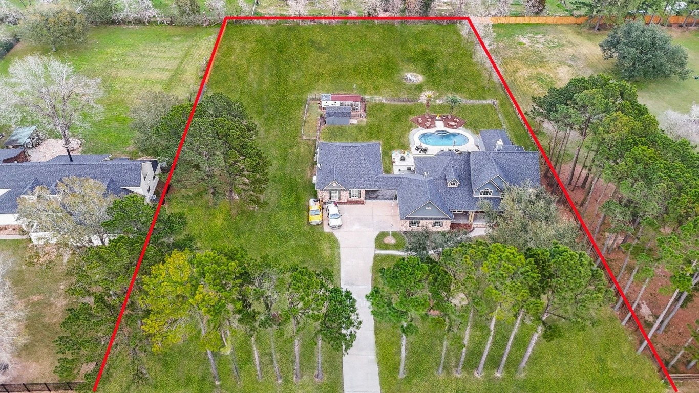 3680 Eula Morgan Road Katy, TX 77493 - Photo 3 of 50 This huge graphic outlines an outstanding country property at 3680 Eula Morgan Road, Katy, TX, in the McMillan community. A beautiful combination of 2 homes --- a luxurious 2-story brick main house (3,791 square-feet) and guest house (1,400 square-feet) separated by a 20-foot breezeway, is an answer to family dreams or rental opportunities.