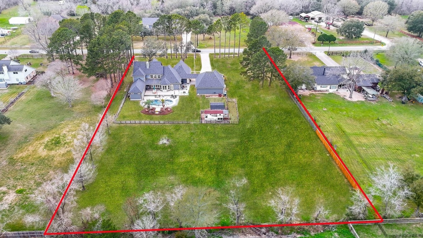 3680 Eula Morgan Road Katy, TX 77493 - Photo 4 of 50 Here's another overhead look at your prime property! From the back to the front.