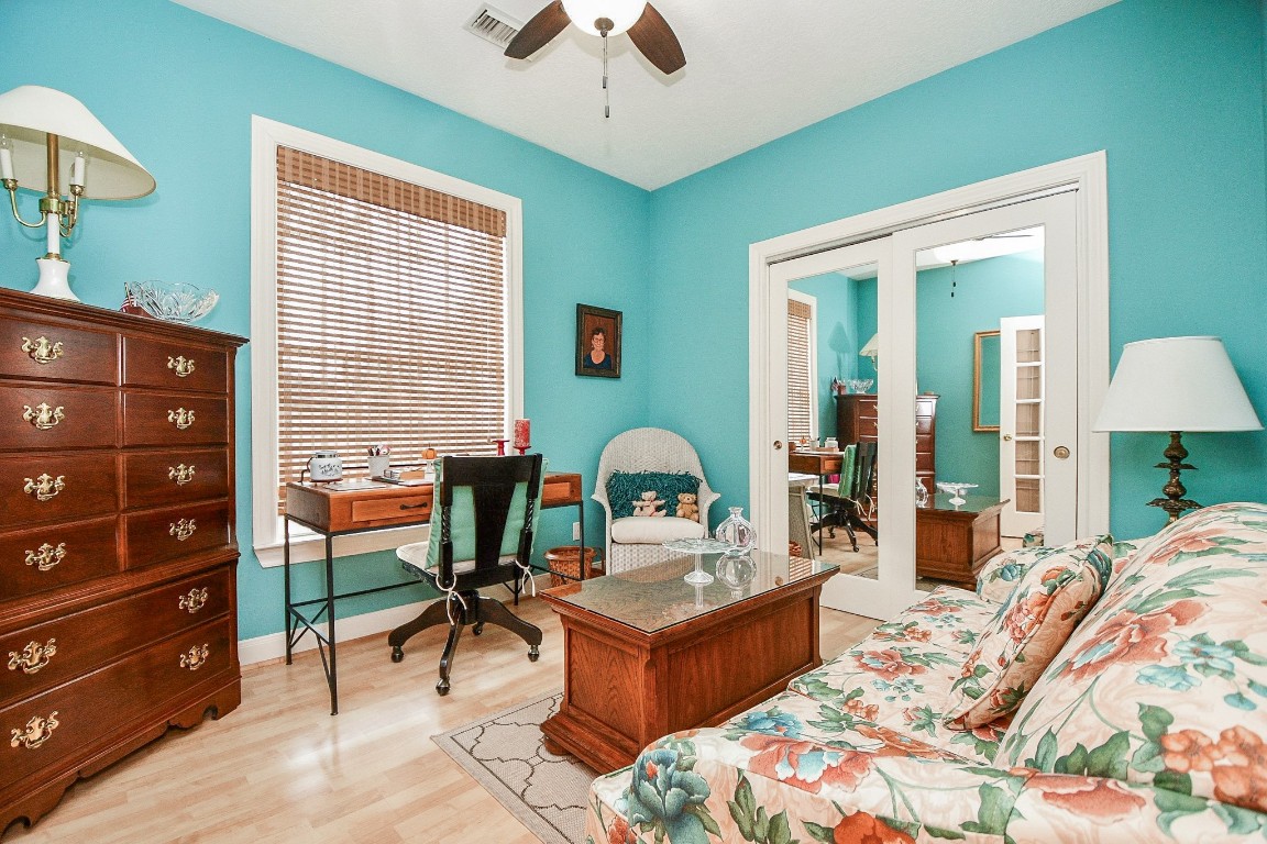 3680 Eula Morgan Road Katy, TX 77493 - Photo 46 of 50 What a divine 'flex' space in the special guest house! Mirrored closet doors embrace a potential home office (as suggested here) or any purposed space you need.
