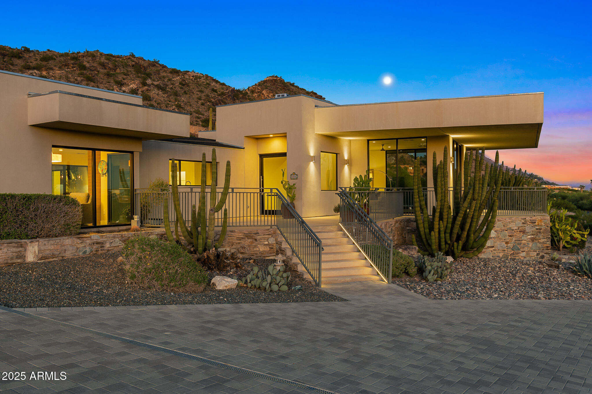 5826 East Indian Bend Road Paradise Valley, AZ 85253 - Photo 56 of 58 57front entrance_twilight