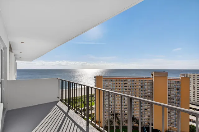 a view of balcony with stairs
