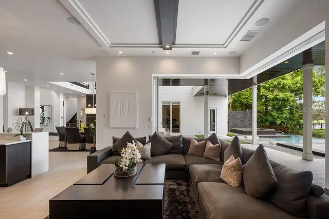 a room with furniture and a window