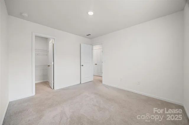 a view of a room with empty racks