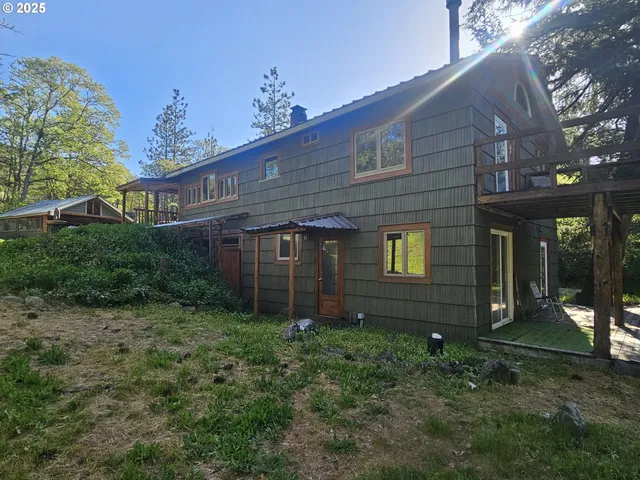 a view of a door of the house